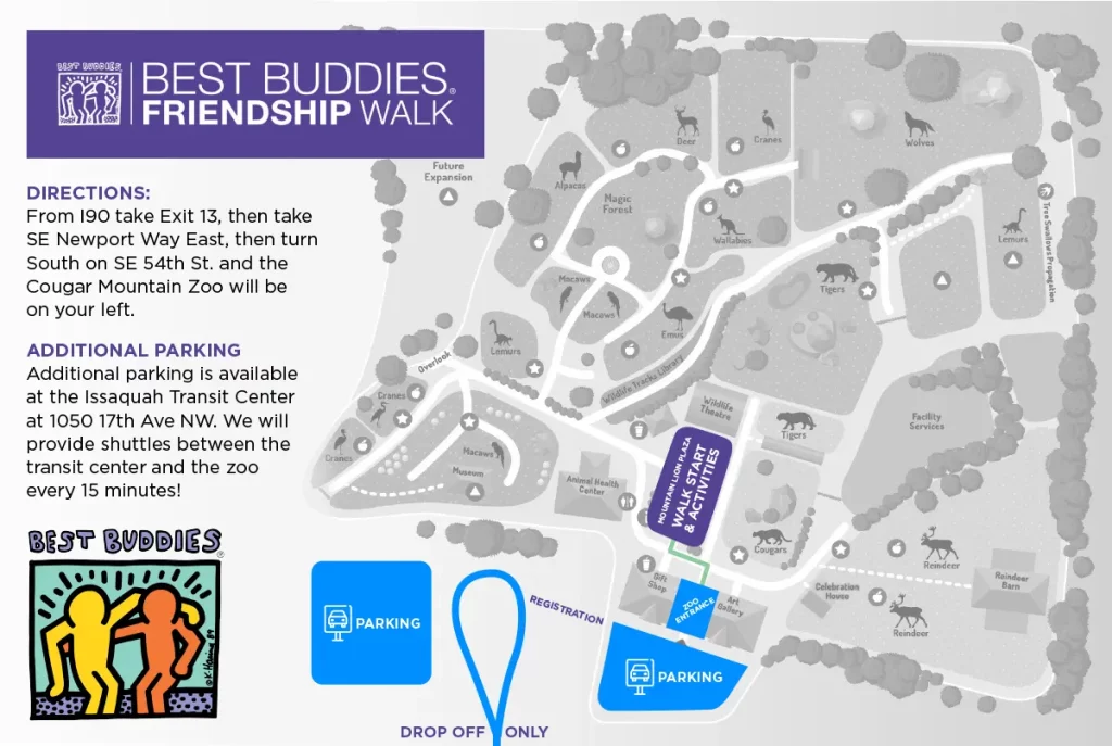 Best Buddies Friendship Walking Map Zoo